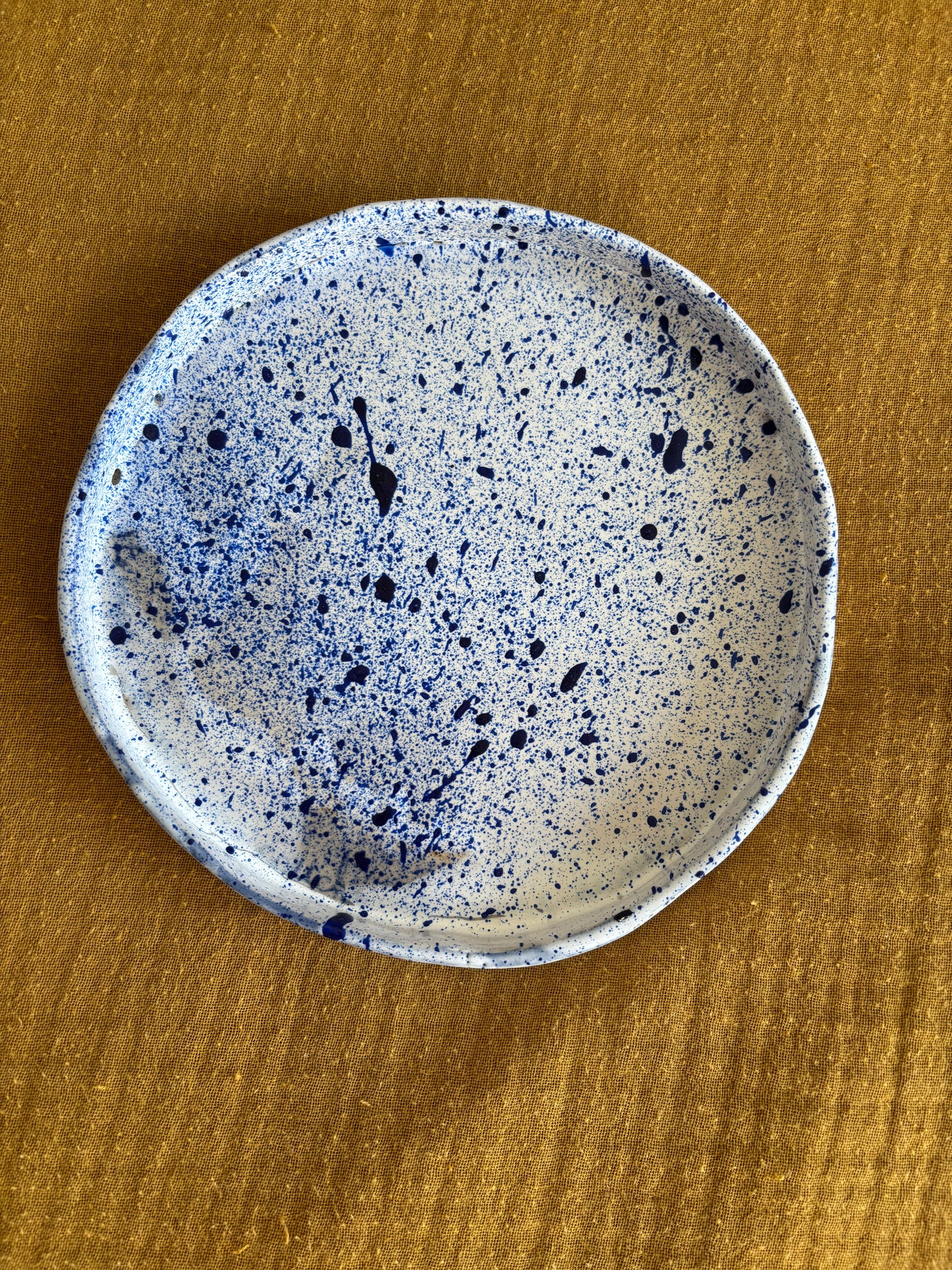 Assiette tachetée
