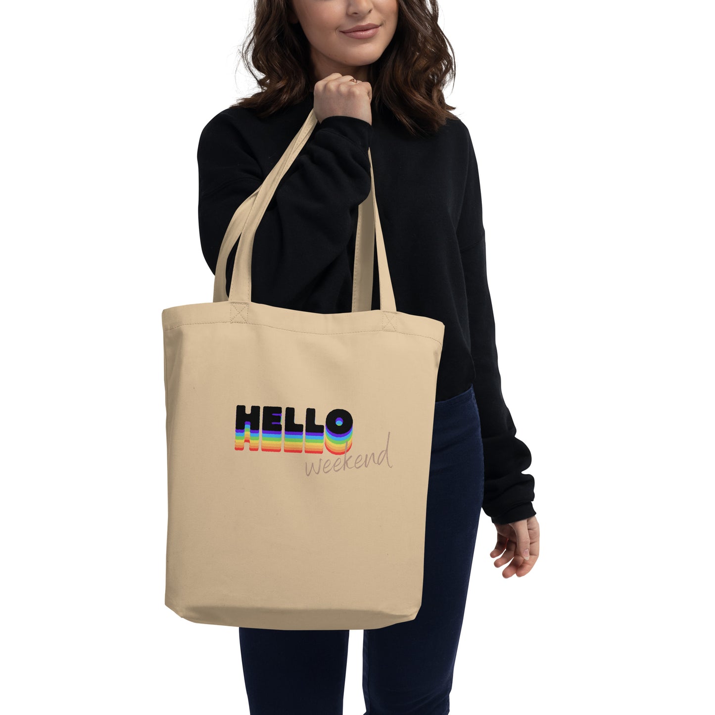Tote Bag en coton Bio "Hello Weekend"