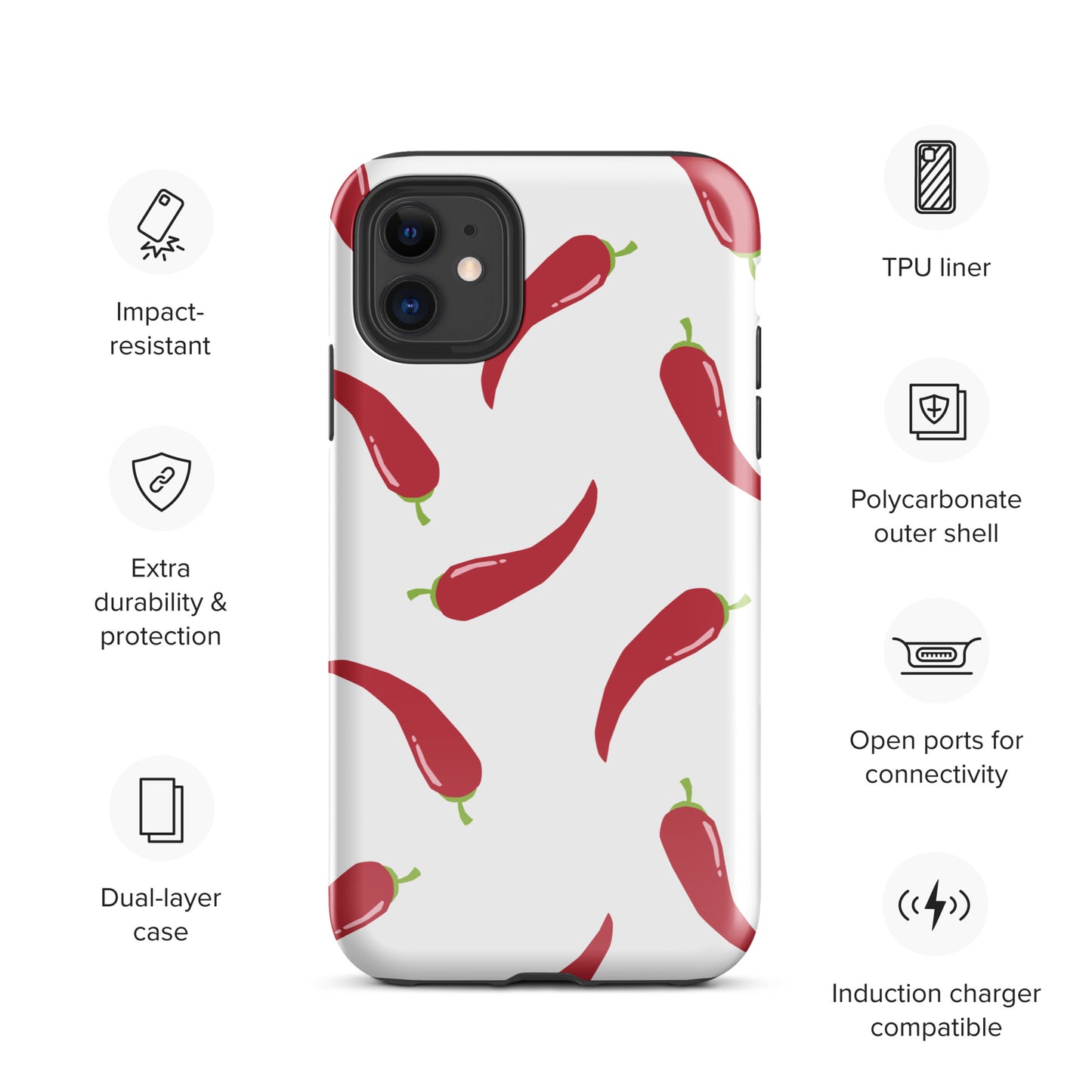Coque d'iPhone® rigide - Pimenté