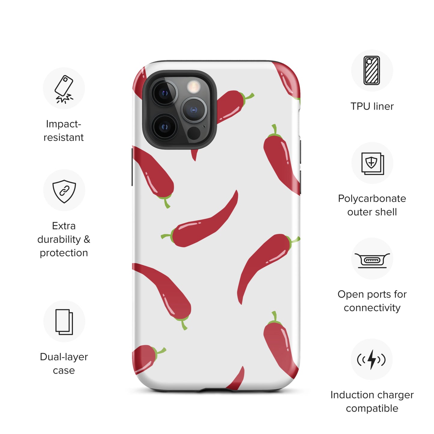 Coque d'iPhone® rigide - Pimenté