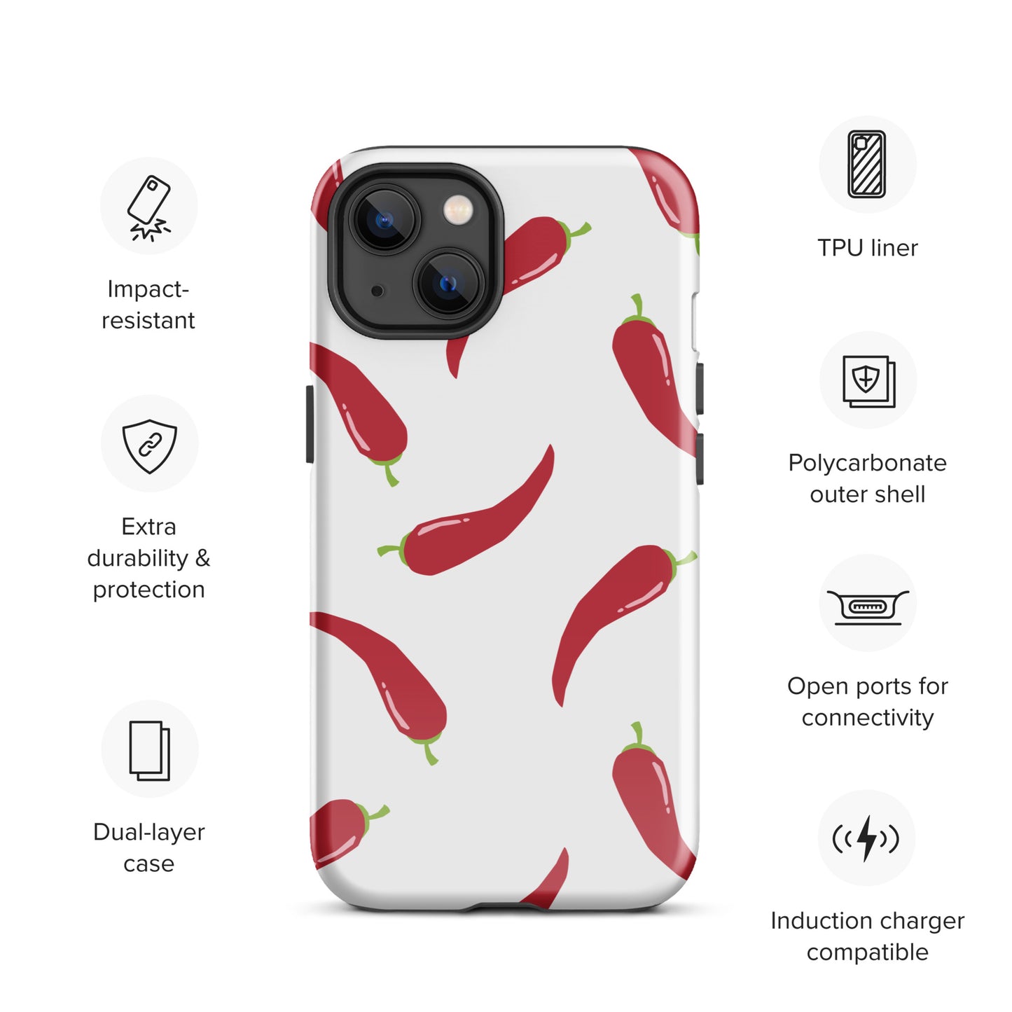 Coque d'iPhone® rigide - Pimenté