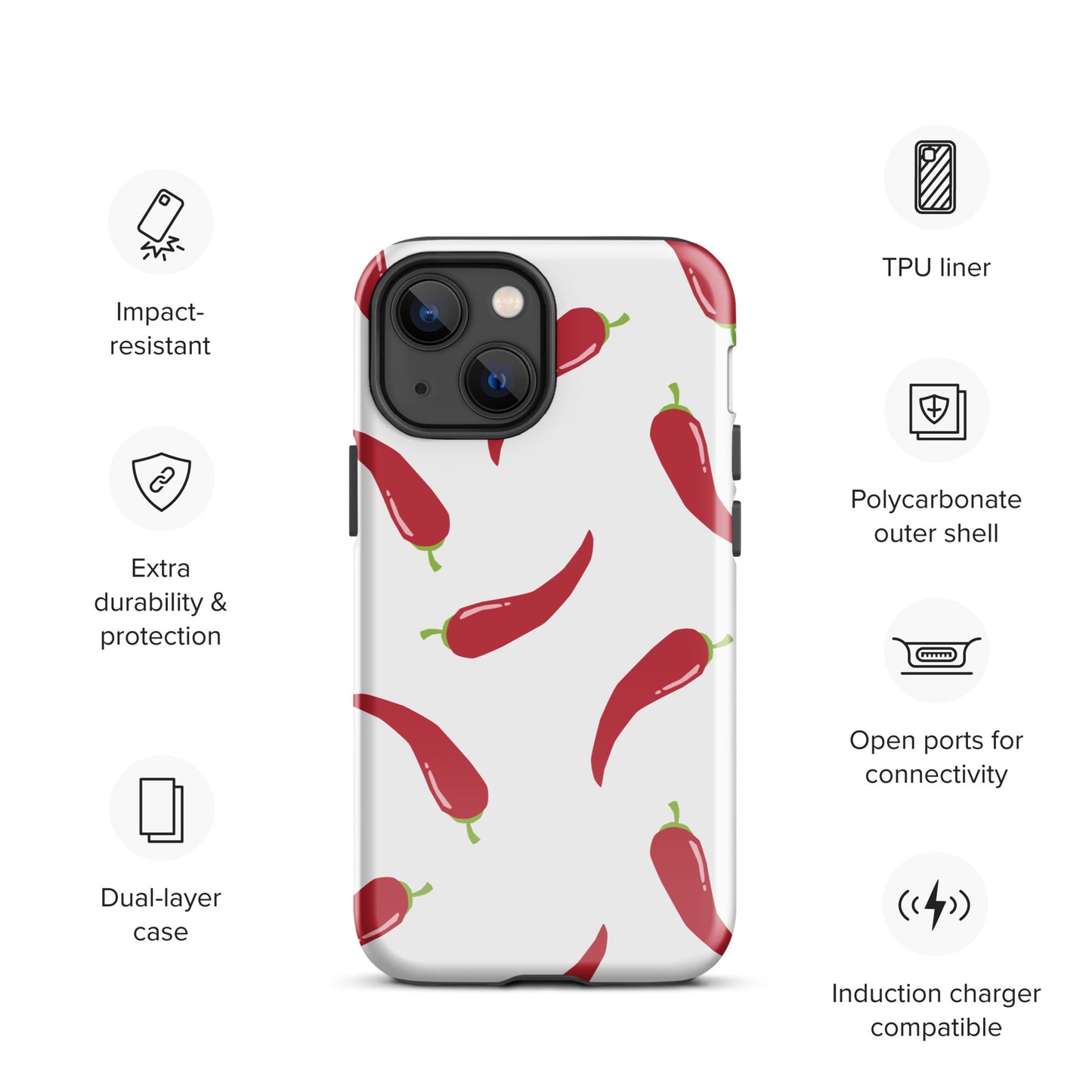 Coque d'iPhone® rigide - Pimenté
