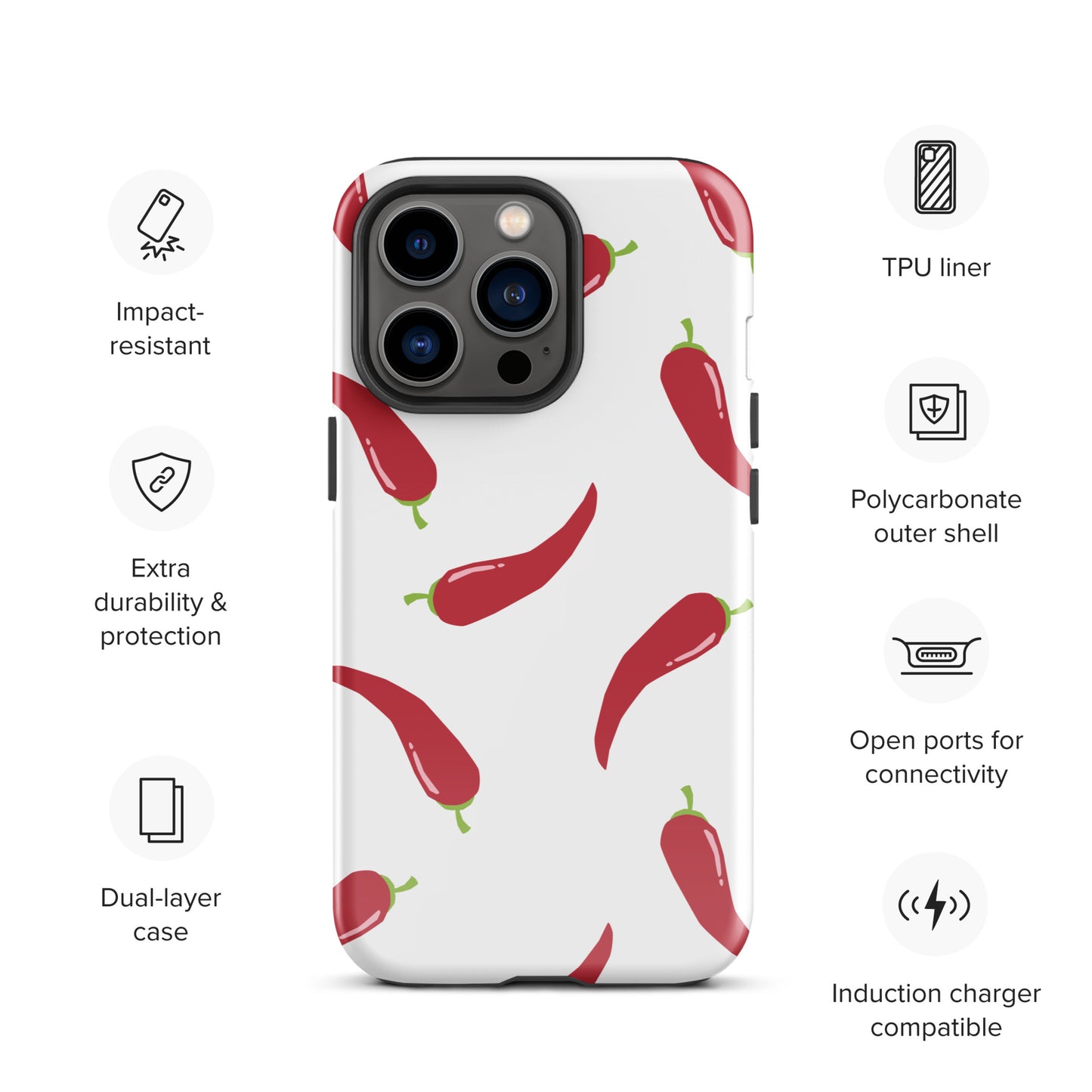 Coque d'iPhone® rigide - Pimenté