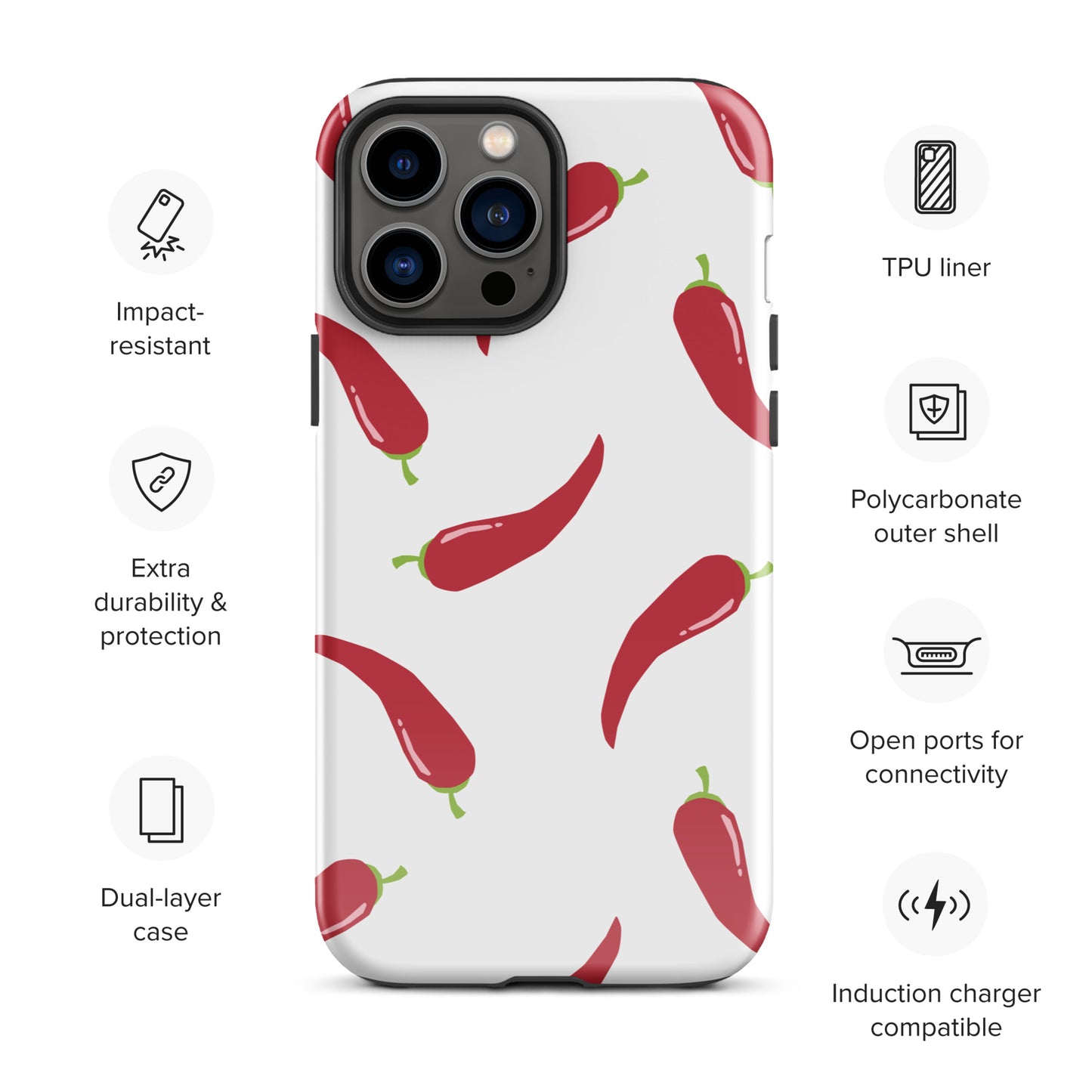 Coque d'iPhone® rigide - Pimenté