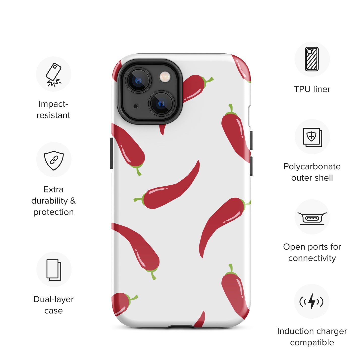 Coque d'iPhone® rigide - Pimenté