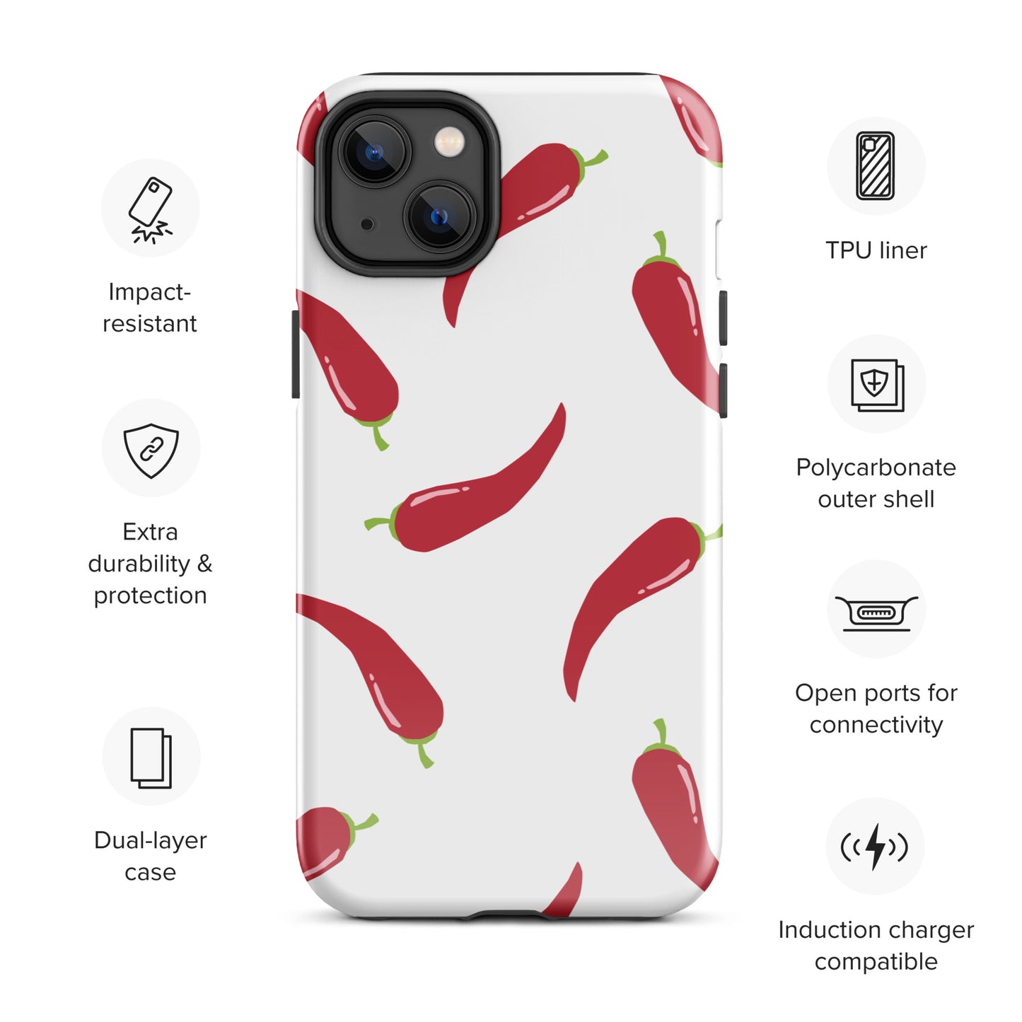 Coque d'iPhone® rigide - Pimenté