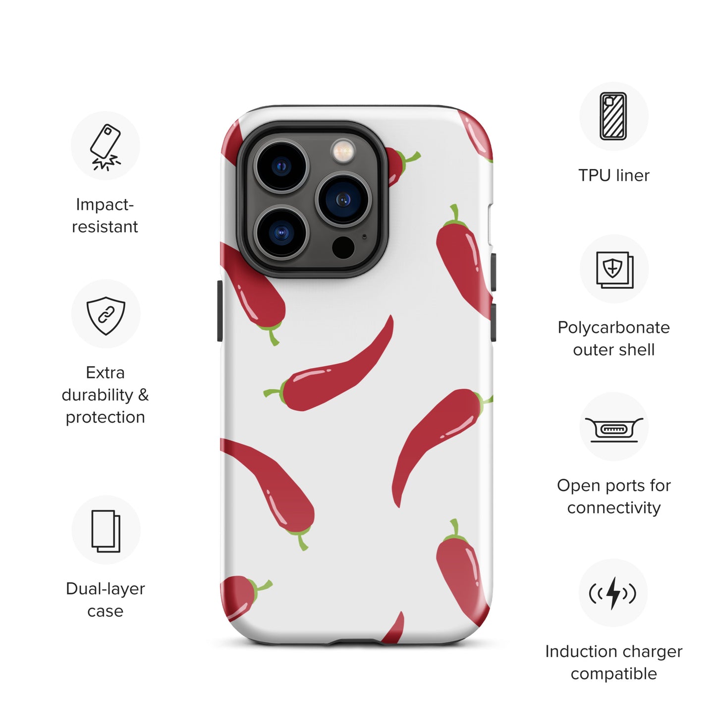 Coque d'iPhone® rigide - Pimenté