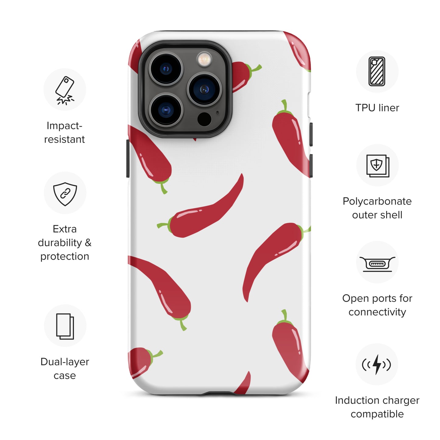 Coque d'iPhone® rigide - Pimenté