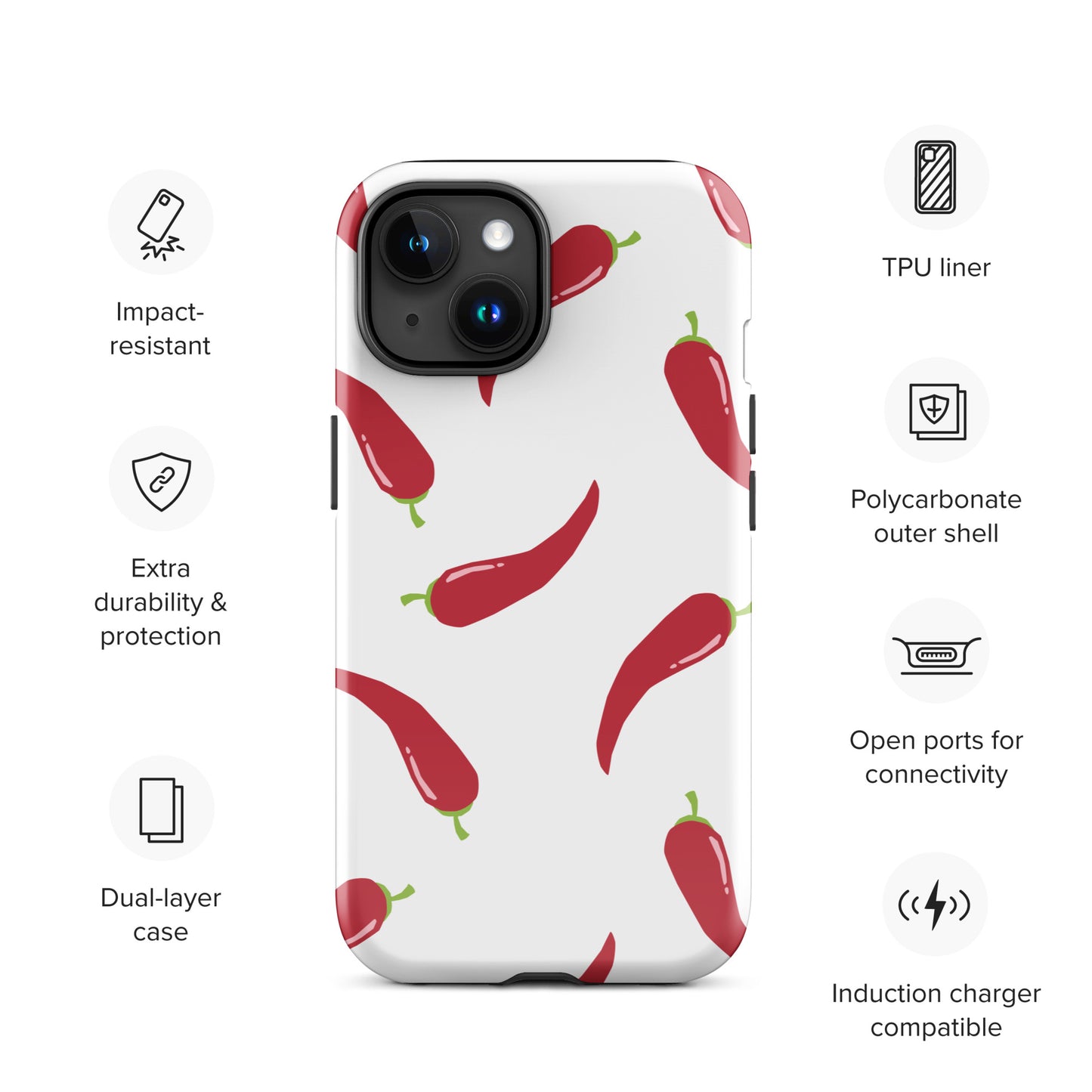 Coque d'iPhone® rigide - Pimenté