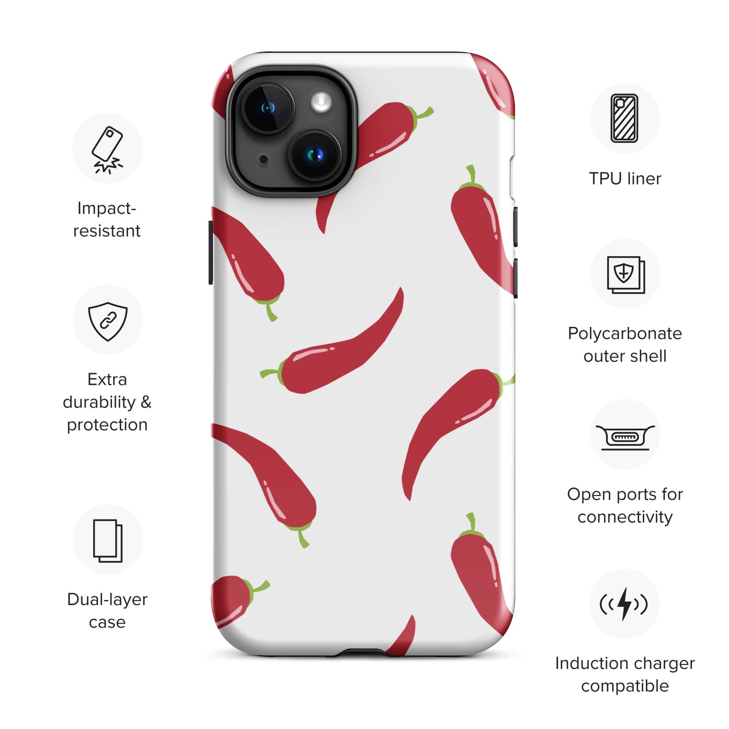 Coque d'iPhone® rigide - Pimenté