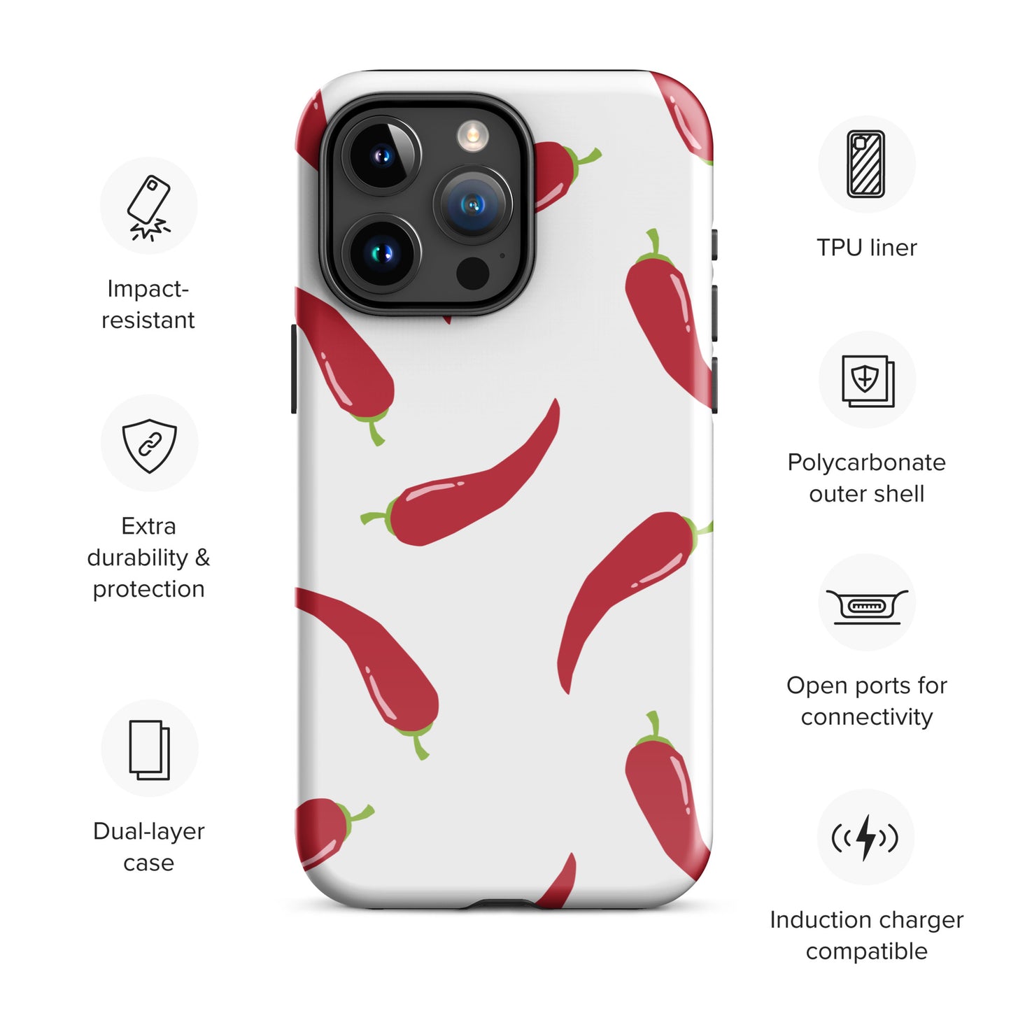 Coque d'iPhone® rigide - Pimenté