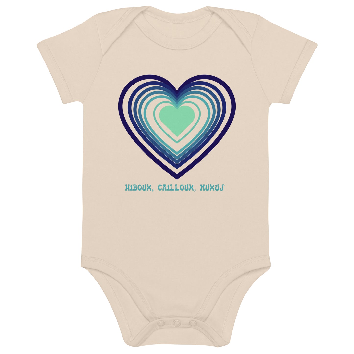 Body en coton bio - Muxus (bisous basque)