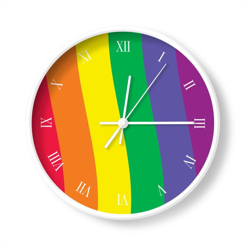 Horloge murale ronde - With Pride