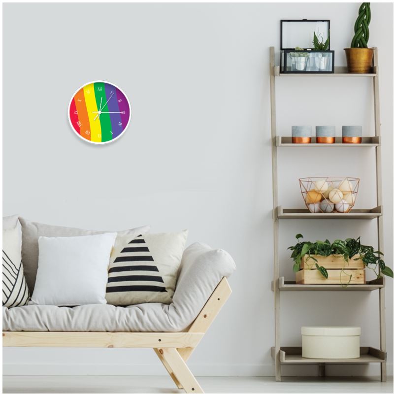 Horloge murale ronde - With Pride
